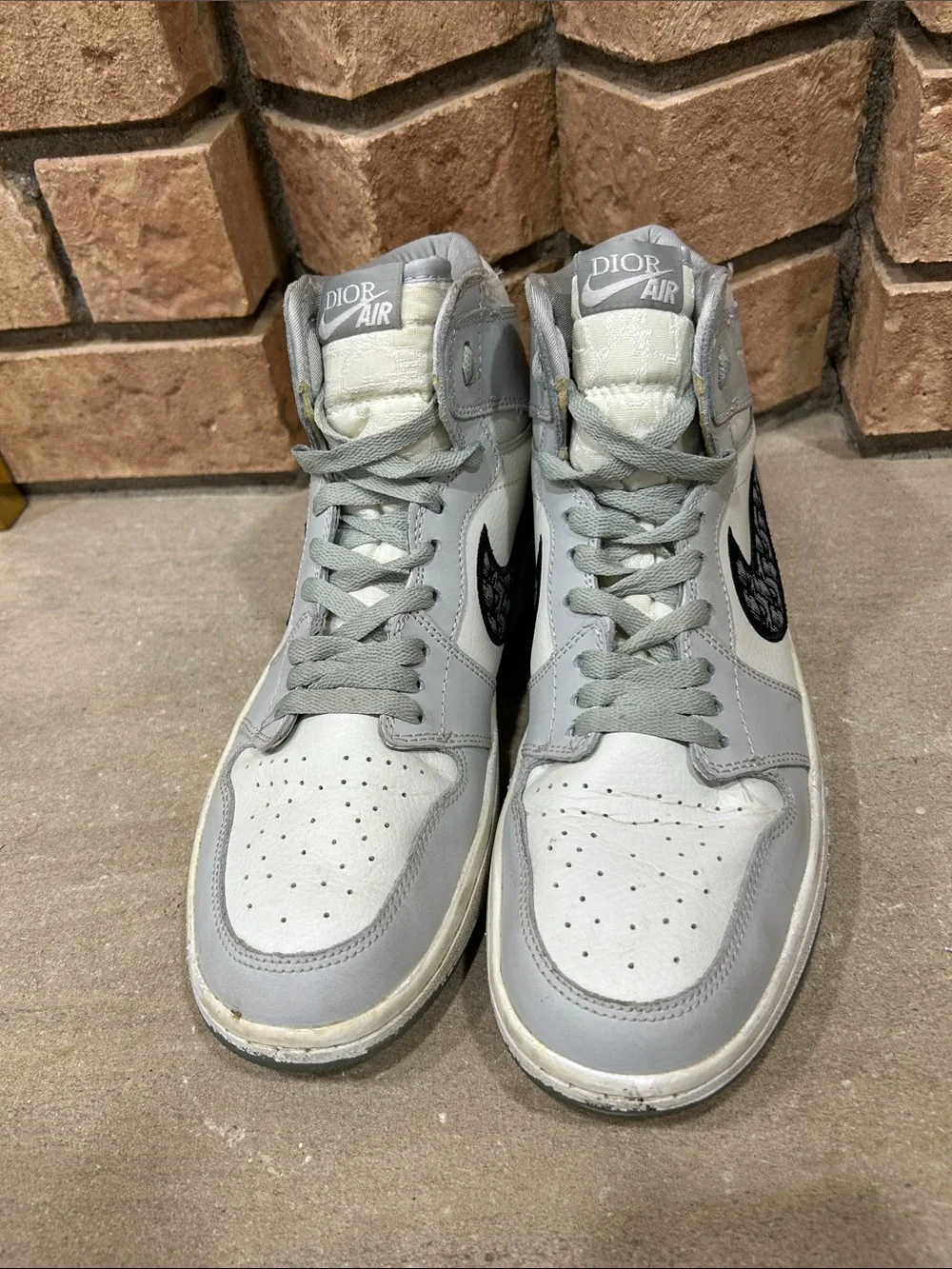 Nike Air Jordan 1 x Dior “ Air Dior “ 555088-029 High Gray 2020 Men's Size 9.5